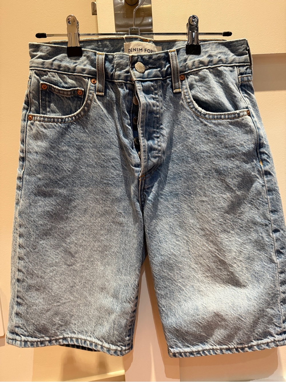 Aritzia Denim Forum Bermuda Shorts